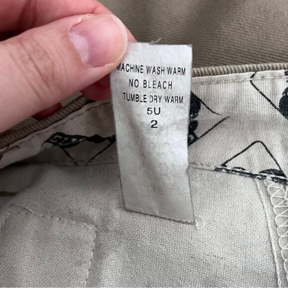 Ben Davis 46x31 Gorilla Cut Pants Tan Chinos Workwear Worn cut K707 - Picture 10 of 11